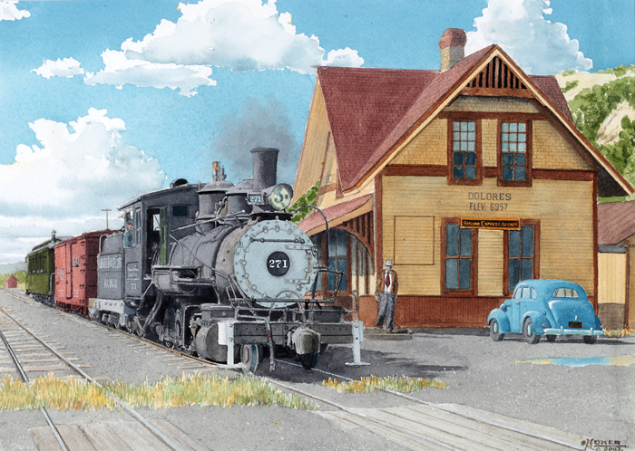 The McPhee Train - John Coker Railroad Art